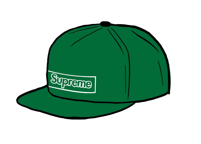 Supreme KAWS Chalk Logo 5-Panel Groen