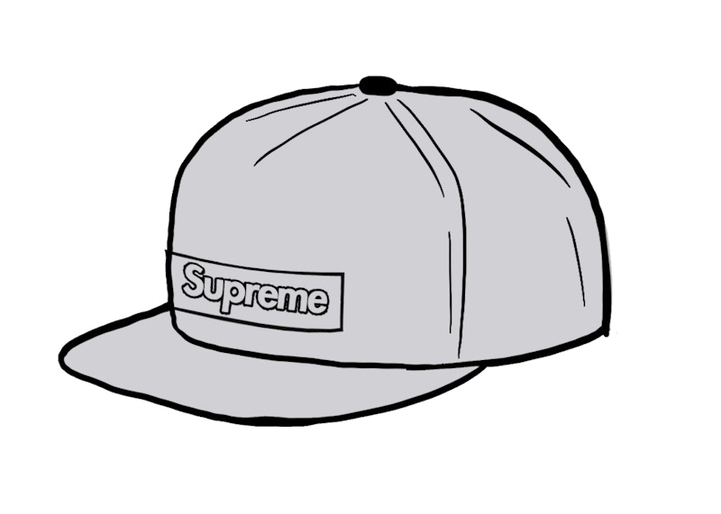 Supreme KAWS Chalk Logo 5-Panel Grijs