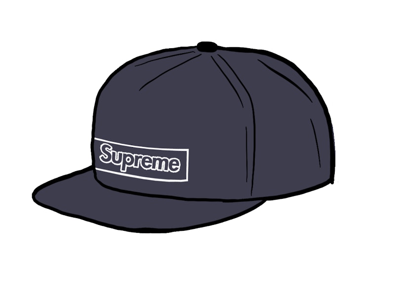 Supreme KAWS Chalk Logo 5-Panel Blauw