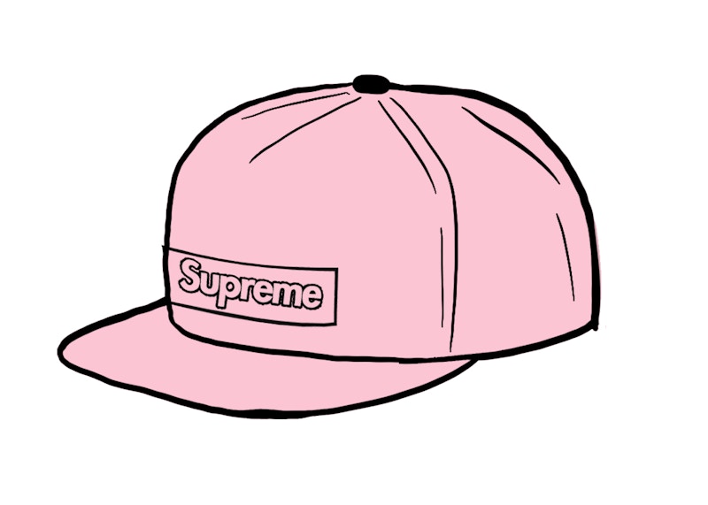 Supreme KAWS Chalk Logo 5-Panel Roze