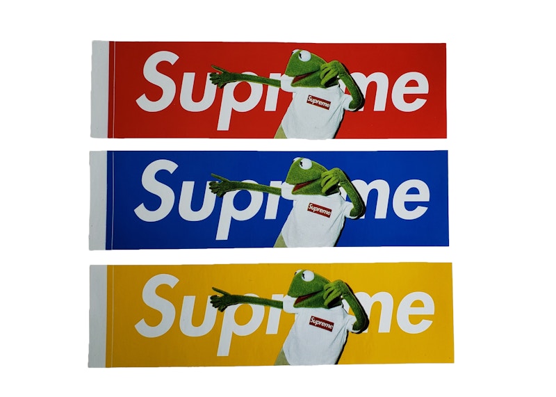 Supreme Kermit The Frog Box Logo Sticker Set