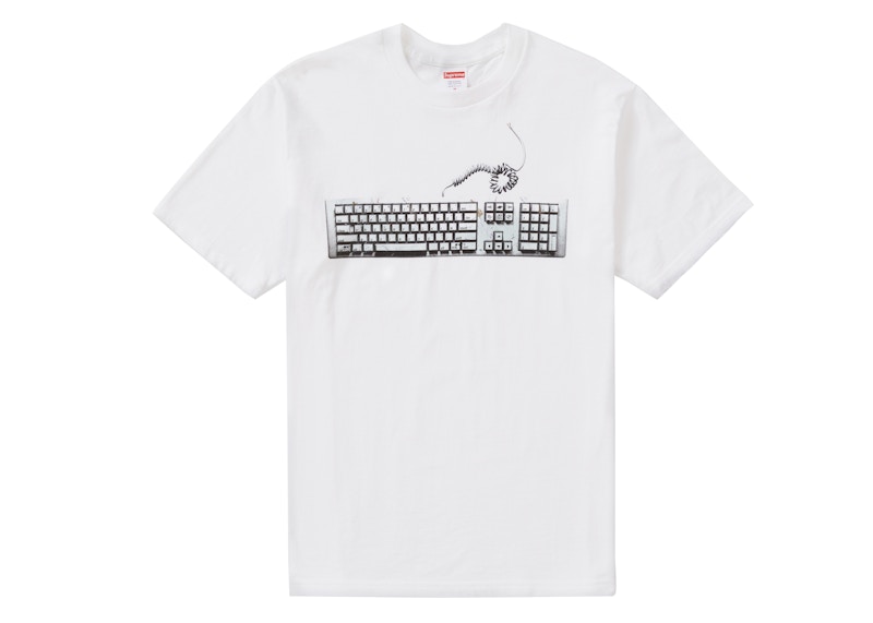 Supreme Keyboard Tee Wit