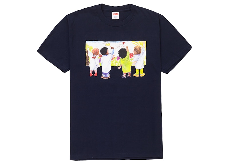 Supreme Kids Tee Blauw