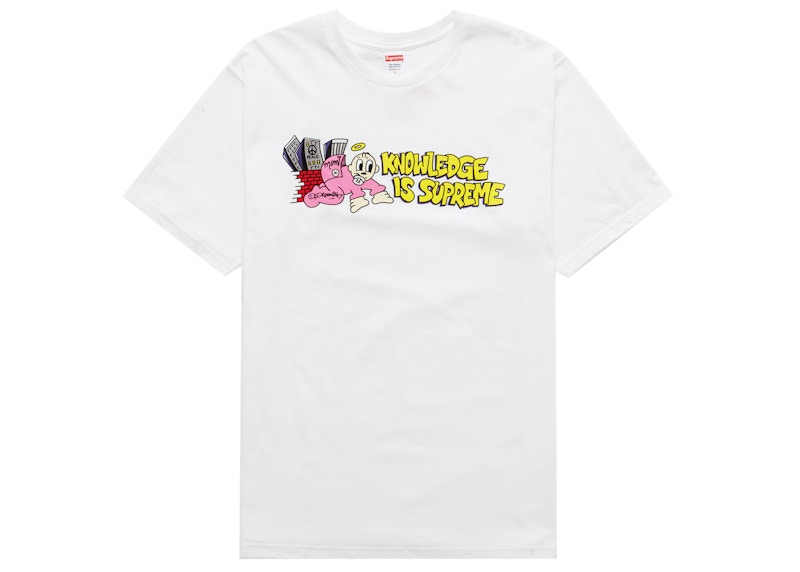 Supreme Knowledge Tee Wit