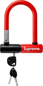 Supreme Kryptonite Evolution Mini 5 Bicycle Lock U Lock Rood