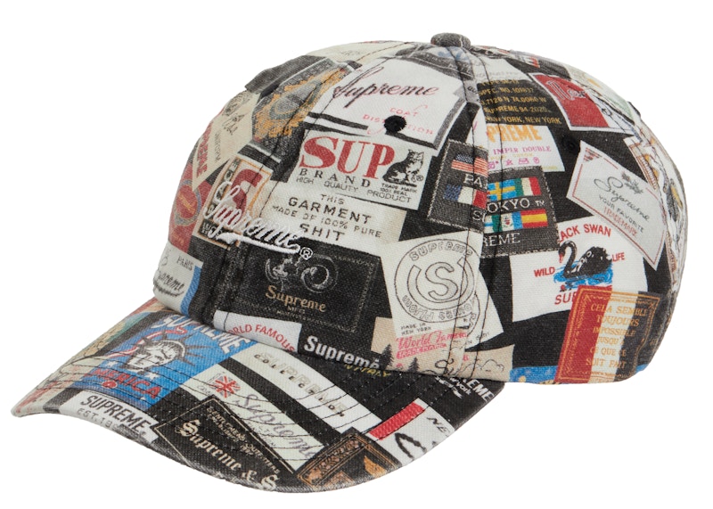 Supreme Labels 6-Panel Zwart