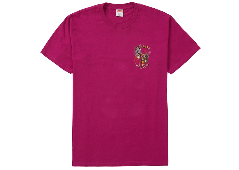 Supreme Laugh Now Tee Magenta Roze