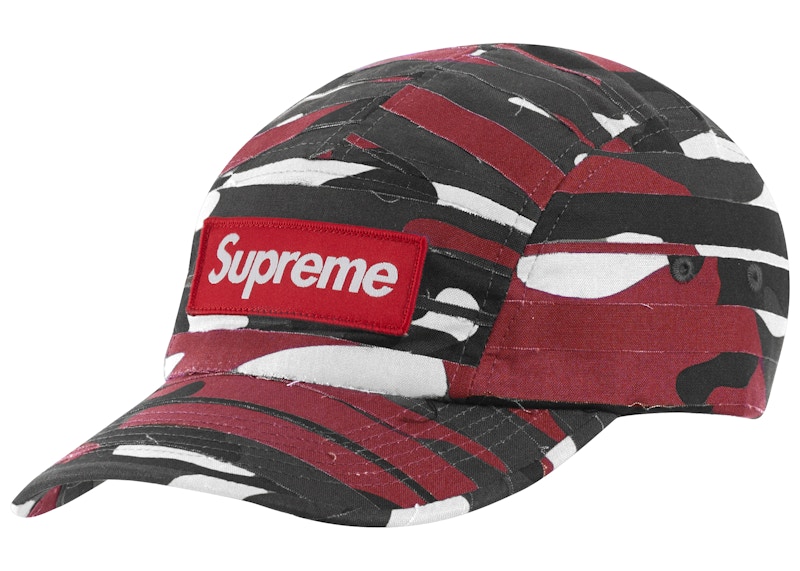 Supreme Layered Camo Camp Cap Rood