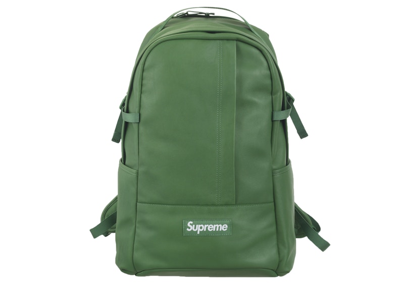 Leather Backpack Groen