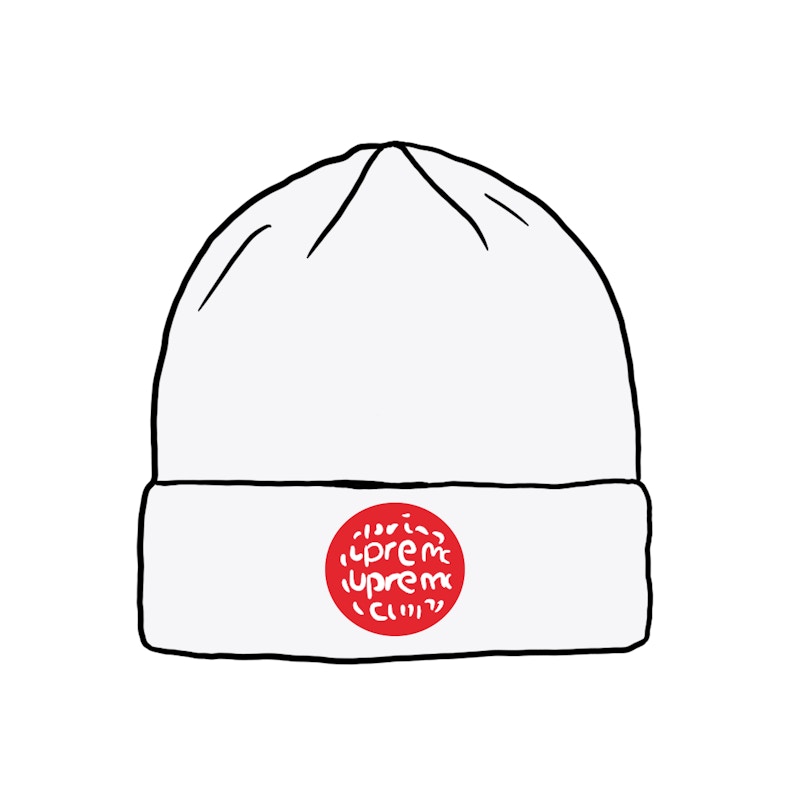 Supreme Lenticular Patch Beanie Wit