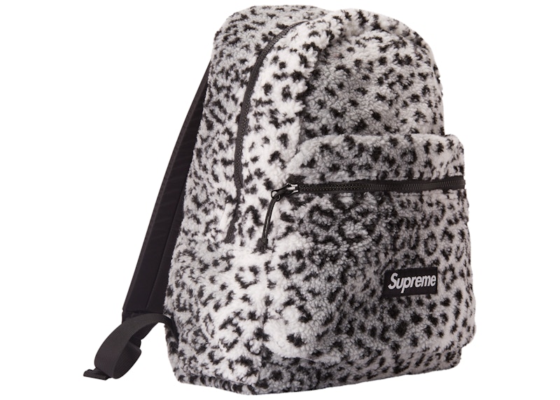 Supreme Leopard Fleece Backpack Wit