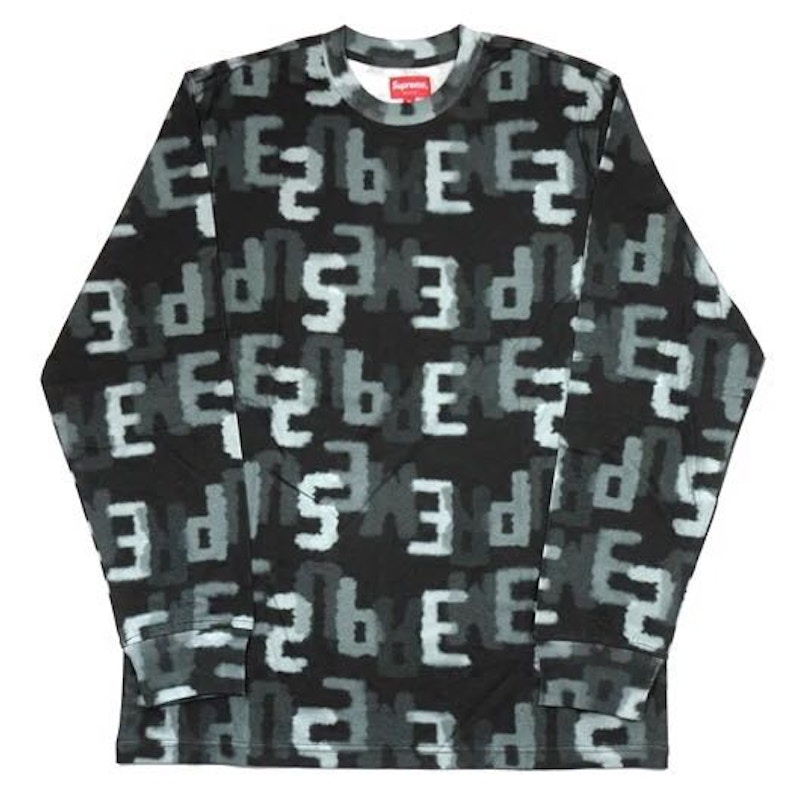 Supreme Letters LS Top Zwart