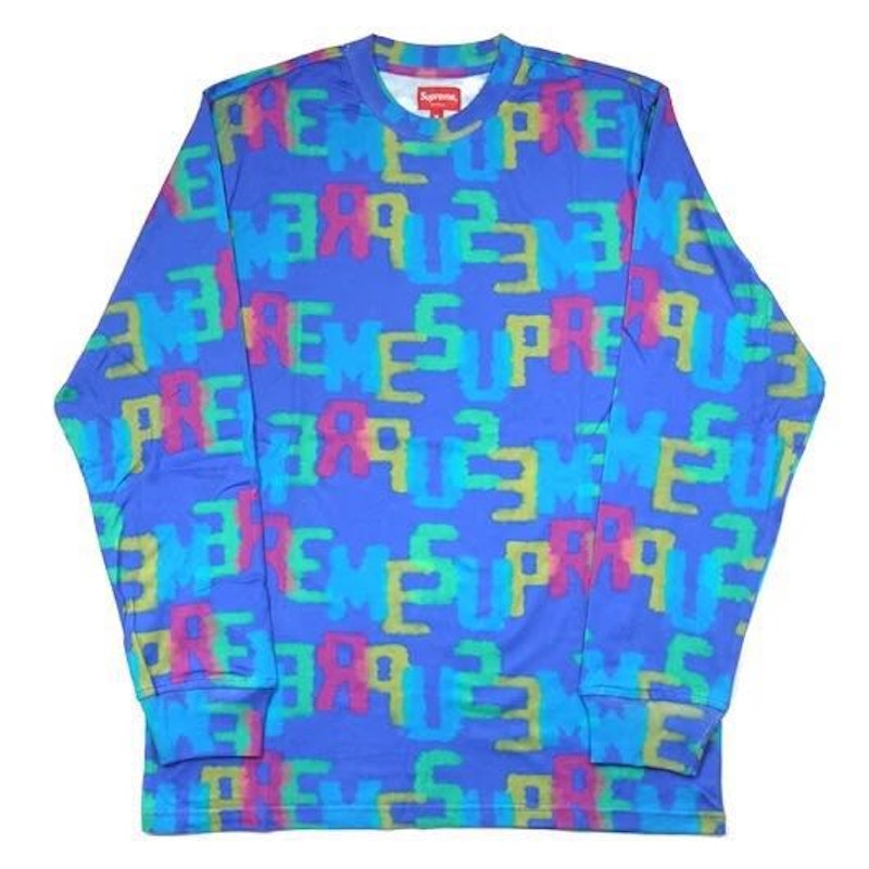 Supreme Letters LS Top Royal Blauw