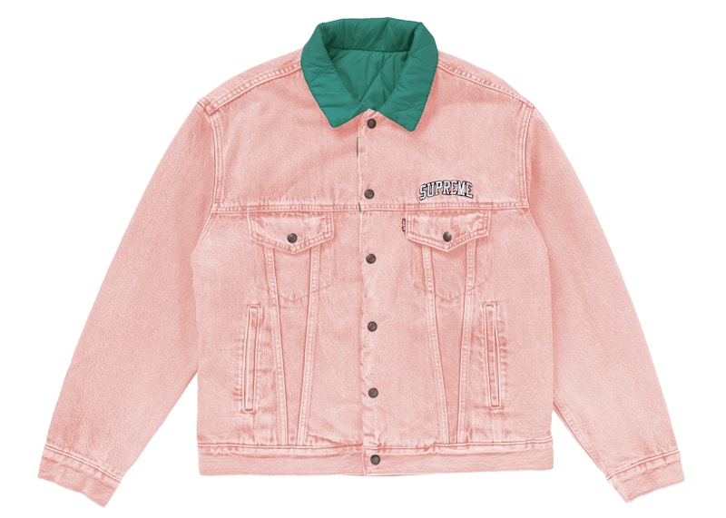 Supreme Levi’s Quilted Reversible Trucker Jacket Roze