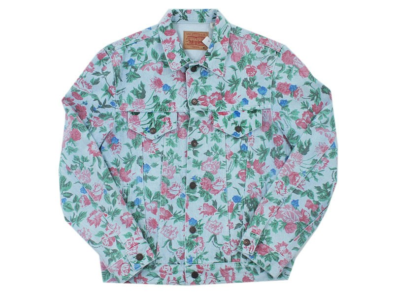 Supreme Levis Roses Trucker Jacket Light Blauw