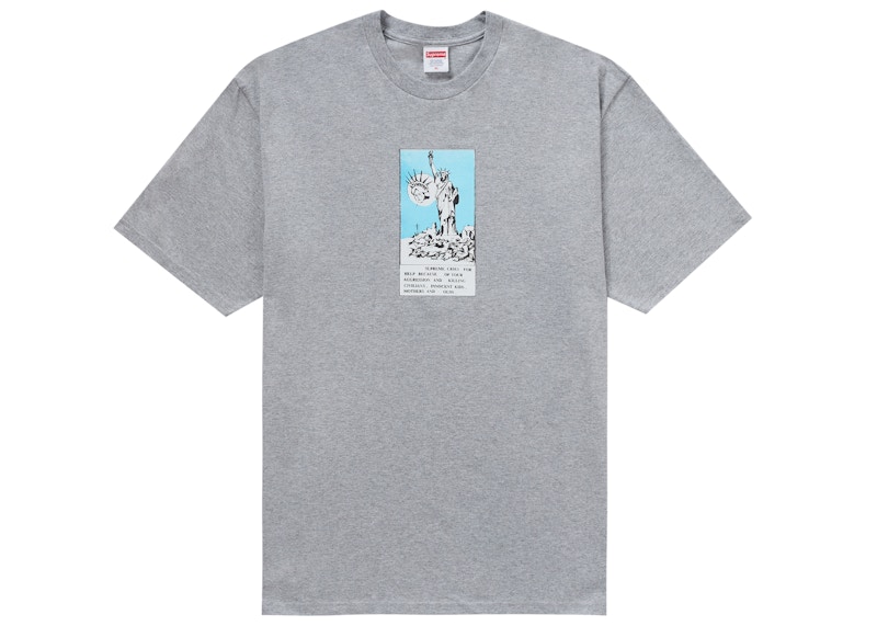Supreme Liberty Tee Heather Grijs