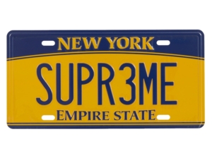 Supreme License Plate Multicolor