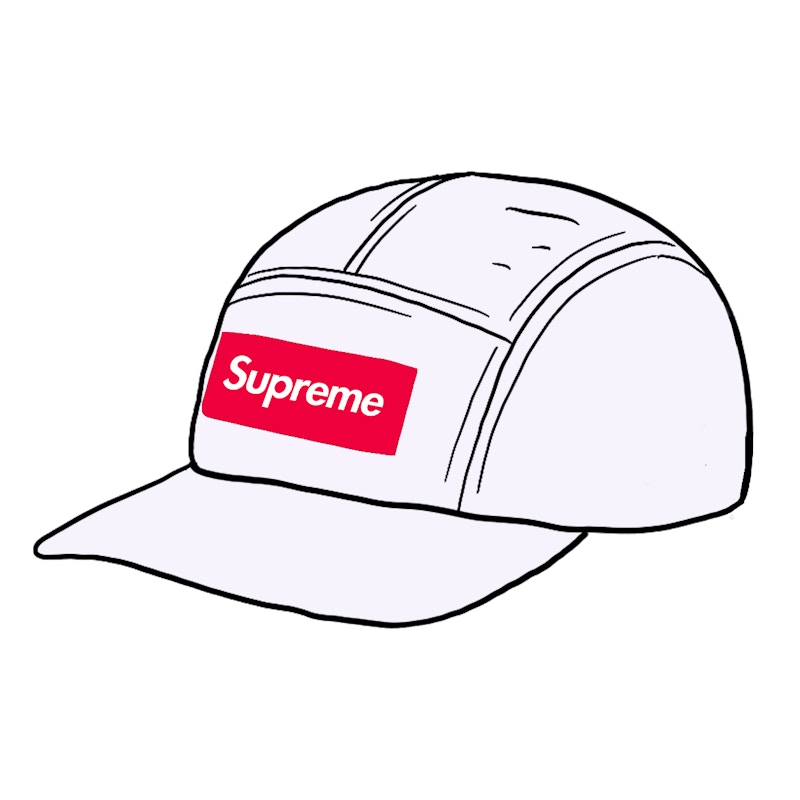 Supreme Linen Camp Cap Wit