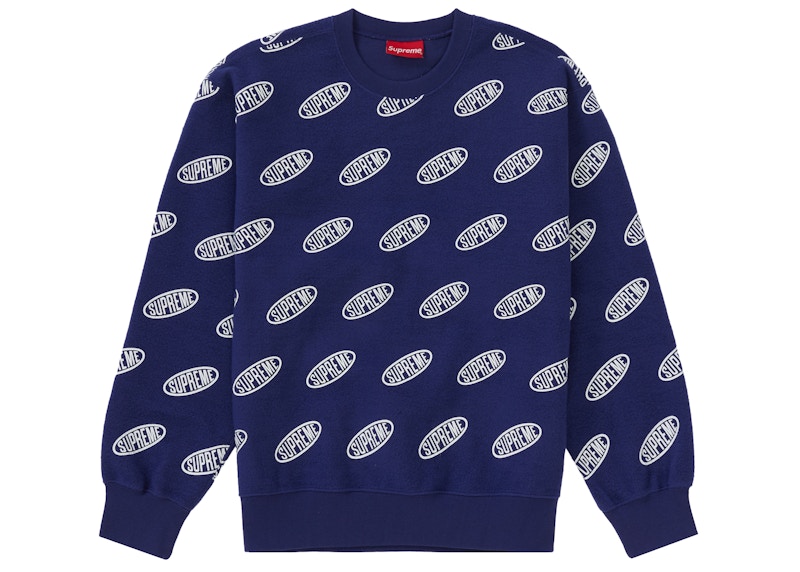 Supreme Liner Crewneck Washed Marineblauw