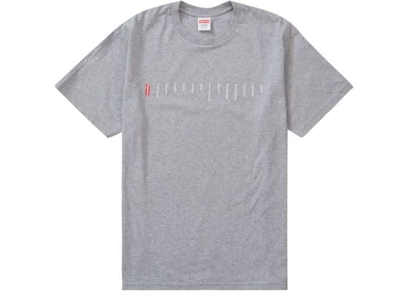 Supreme Location Tee Heather Grijs