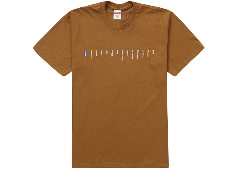 Supreme Location Tee Light Bruin