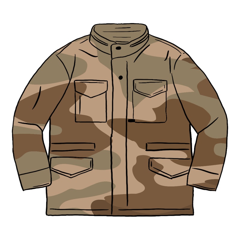 Supreme Logo Camo -65 Jacket Tan