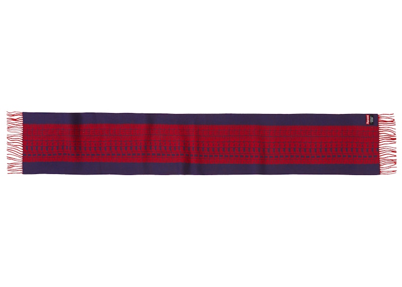 Supreme Logo Repeat Scarf Blauw