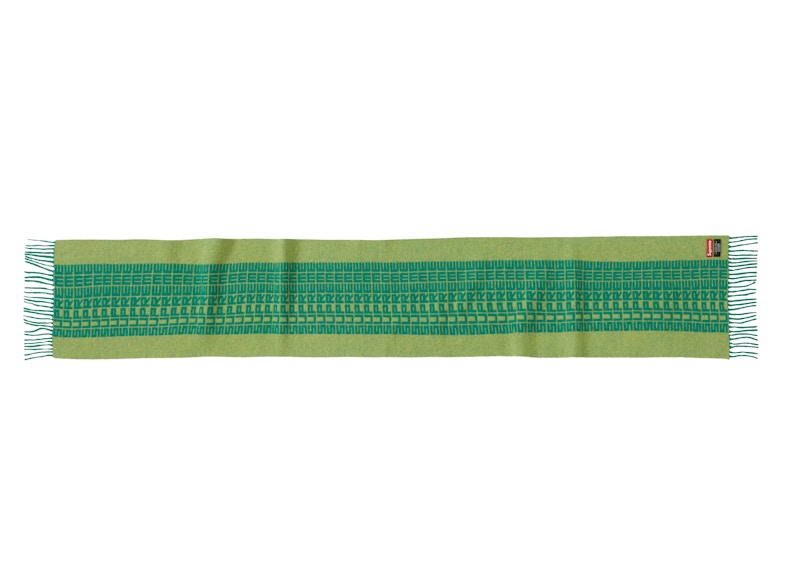 Supreme Logo Repeat Scarf Groen