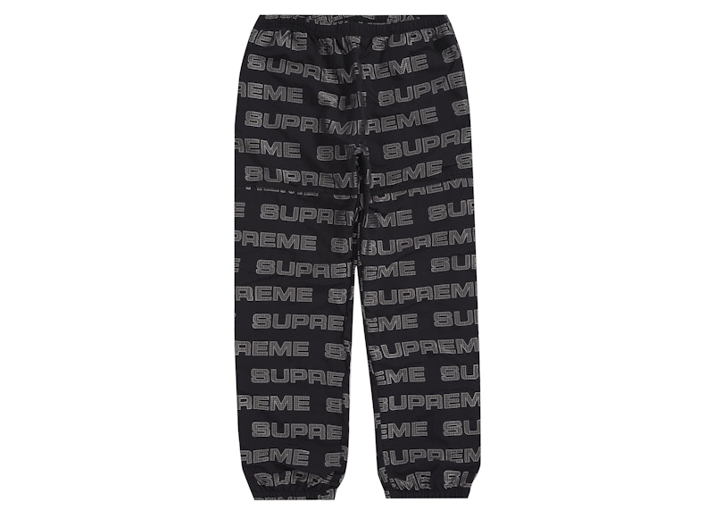 Supreme Logo Ripstop Track Pant Zwart