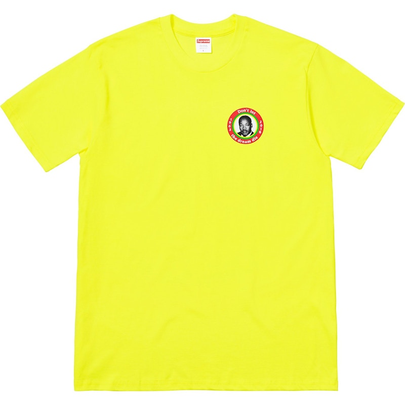Supreme MLK Dream Tee Bright Geel