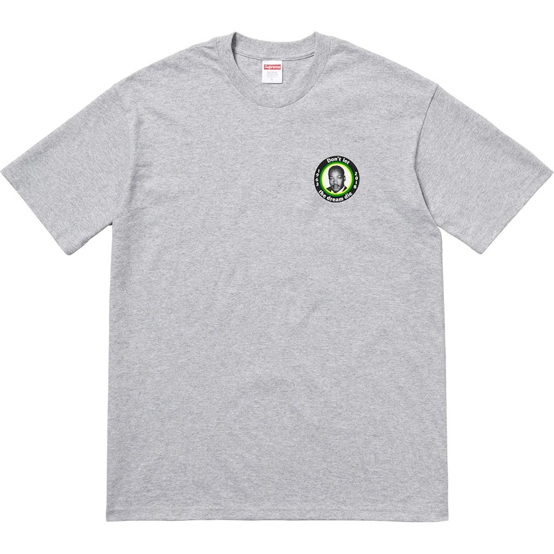 Supreme MLK Dream Tee Heather Grijs