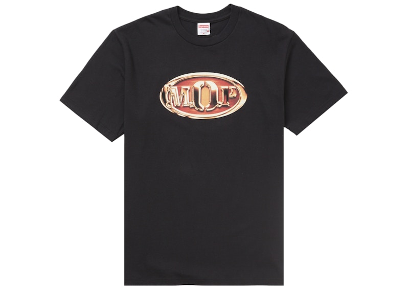 Supreme .O.P. Tee Zwart