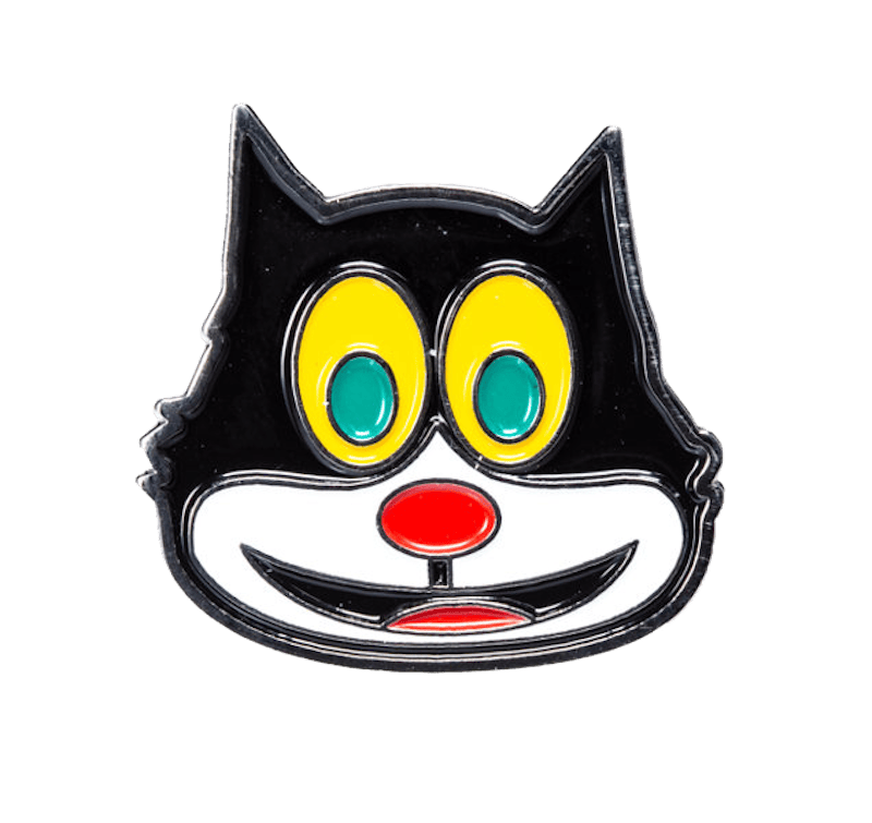 Supreme Mad Cat Pin Zilver