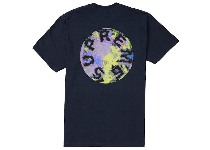Supreme Marble Tee Blauw
