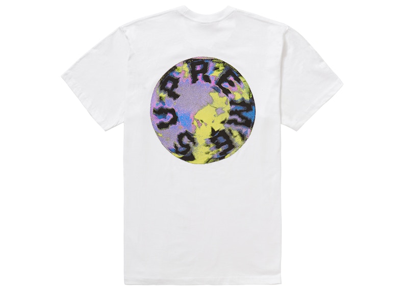 Supreme Marble Tee Wit