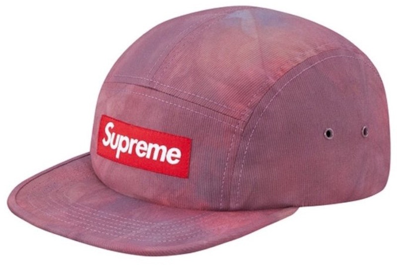 Supreme Marbled Camp Cap Rood