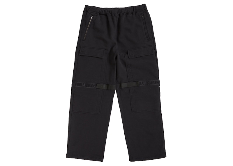Supreme Marithé + François Girbaud Shuttle Tape Cargo Sweatpant Zwart