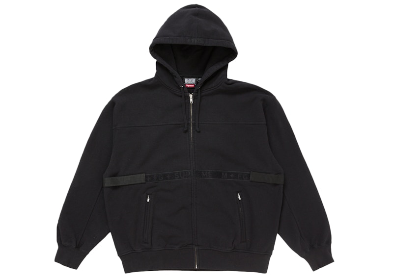 Supreme Marithé + François Girbaud Zip Up Hooded Sweatshirt Zwart