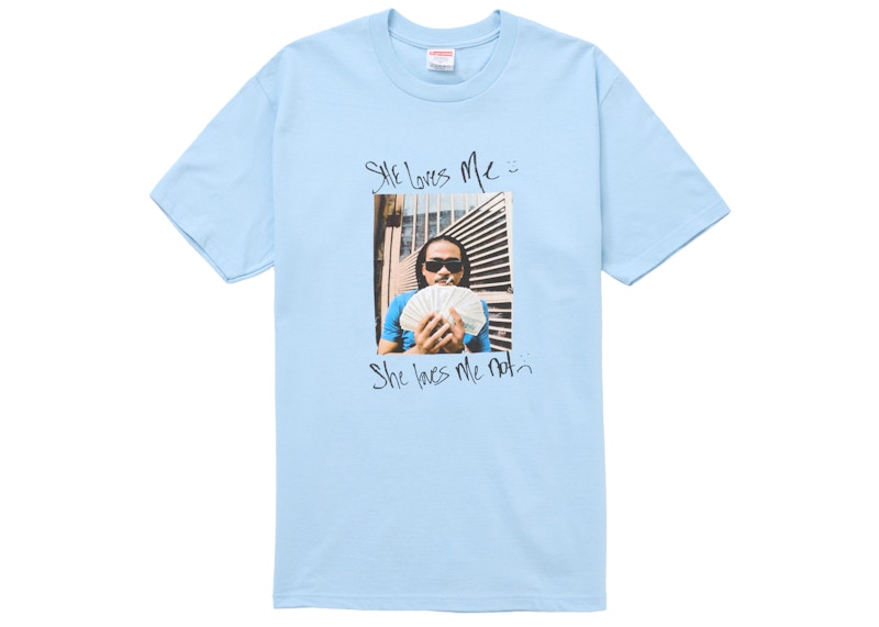 Supreme Max B Tee Powder Blauw