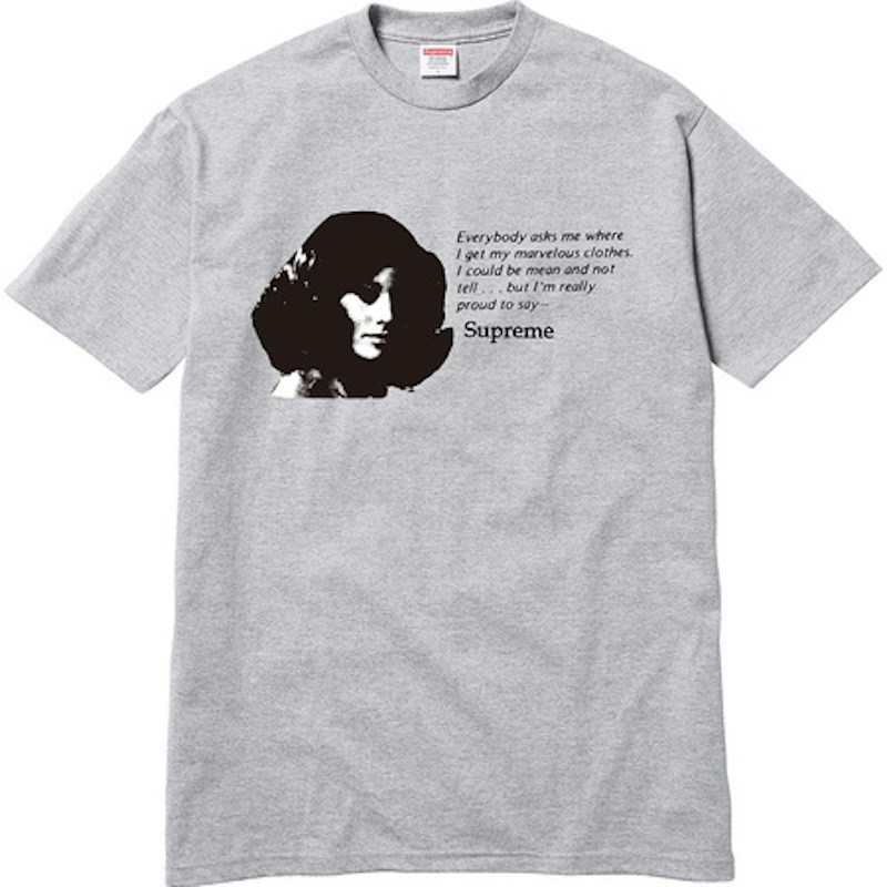 Supreme Mean Tee Heather Grijs