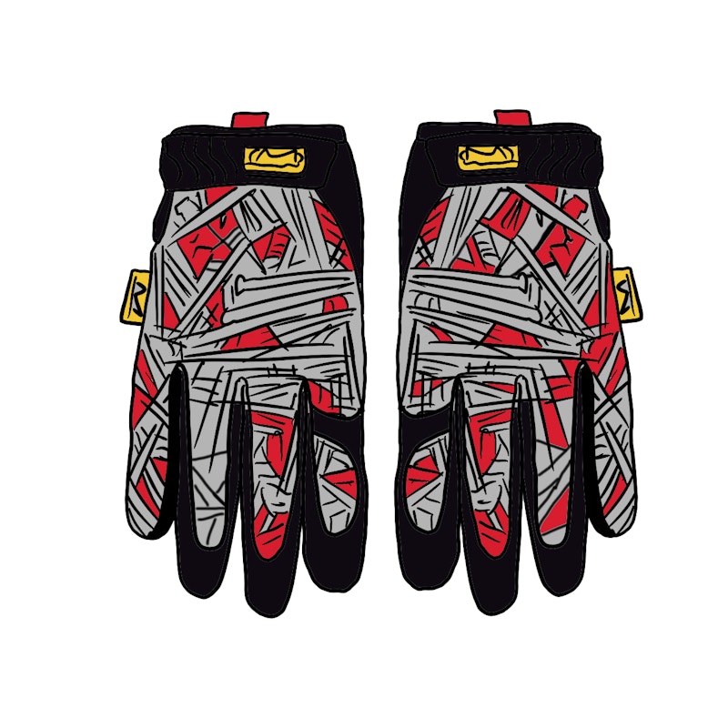 Supreme Mechanix Original Work Gloves Rood