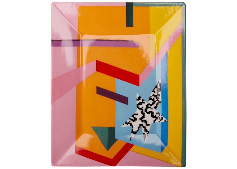 Supreme Mendini Ceramic Tray Large Multi Multicolor