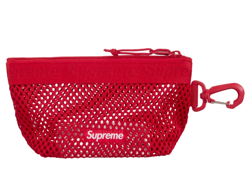 Supreme Mesh Mini Pouch Rood
