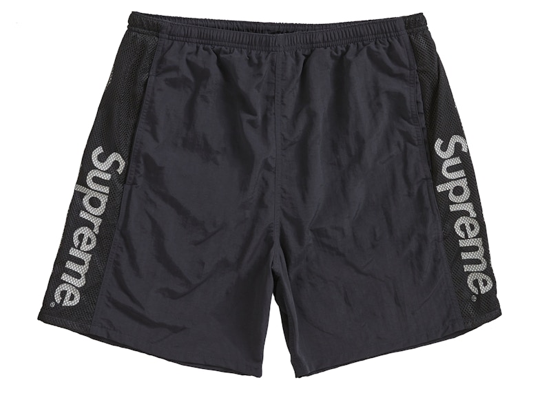 Supreme Mesh Panel Water Short Zwart