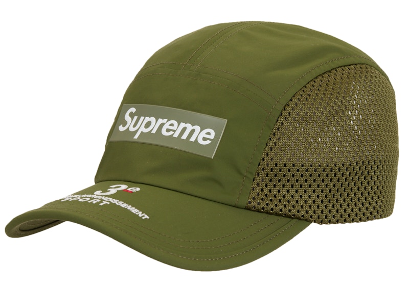 Supreme Mesh Side Panel Camp Cap SS24 Olijf