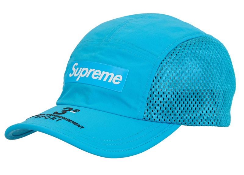 Supreme Mesh Side Panel Camp Cap SS24 Cyan Turquoise