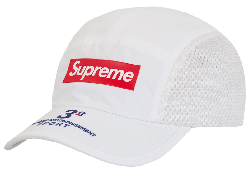 Supreme Mesh Side Panel Camp Cap SS24 Wit