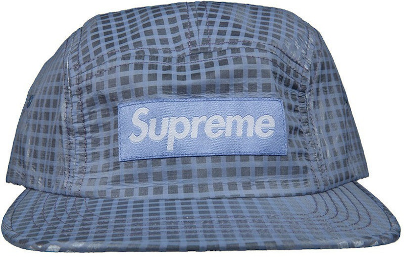 Supreme Metallic Check Camp Cap Paars