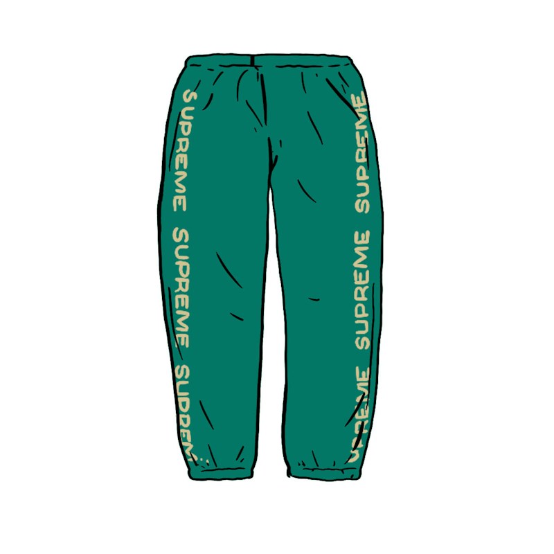 Supreme Metallic Rib Sweatpant Light Pine