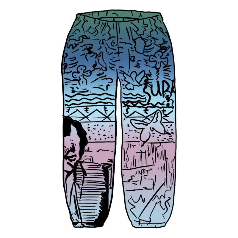 Supreme Miles Davis Skate Pant Blauw
